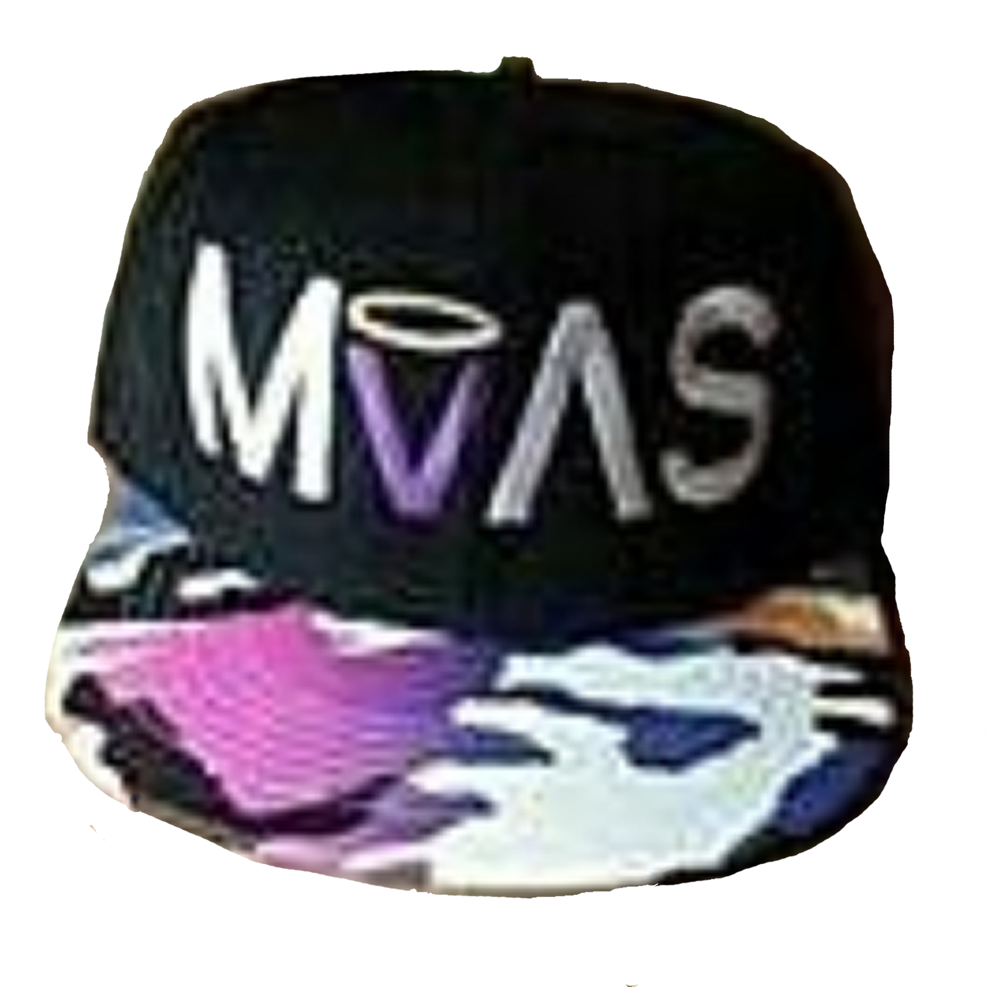 MAAS Black and Purple Camo Snapback - GoldE 85